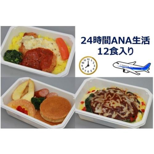 【ANA's Sky Kitchen】おうちで旅気分！！ANA国際線エコノミークラス機内食メインディッシュ24時間ANA生活　3種類各4食計12食入り