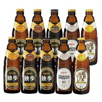 【岡山商品送料無料】＜宮下酒造＞独歩ビール１０本セット