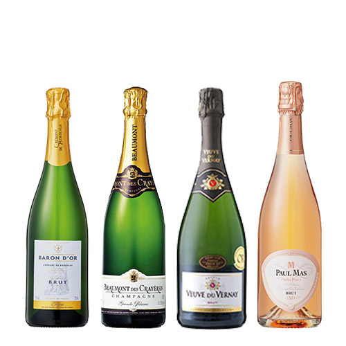 産地直送シャンパーニュ4本セット/GOSSET/BOLLINGER他 ワイン