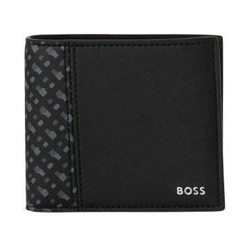 ＜BOSS＞ボスモノグラム  コインケース付き2つ折り財布