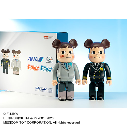 ANAオリジナル＞ BE＠RBRICK for ANA CAPTAIN ポコちゃん ＆ CA10代目 