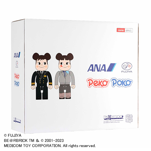 ANAオリジナル＞ BE＠RBRICK for ANA CAPTAIN ポコちゃん ＆ CA10代目 