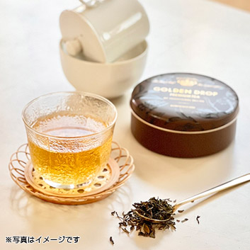 日本で初めてのﾃｨｰﾊﾞｯｸ老舗＜神戸紅茶＞GOLDEN DROP 2缶ギフト+THE COTTON 3種詰め合わせギフト