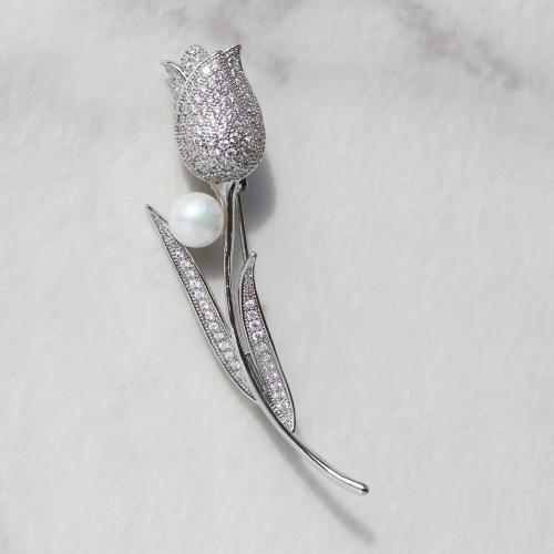 <アビステ>チューリップモチーフブローチ