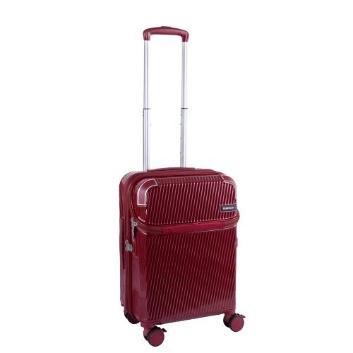 ＜TRAVELIST＞コーナーパッド付 Top Openキャリー 機内持込