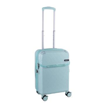 ＜TRAVELIST＞コーナーパッド付 Top Openキャリー 機内持込