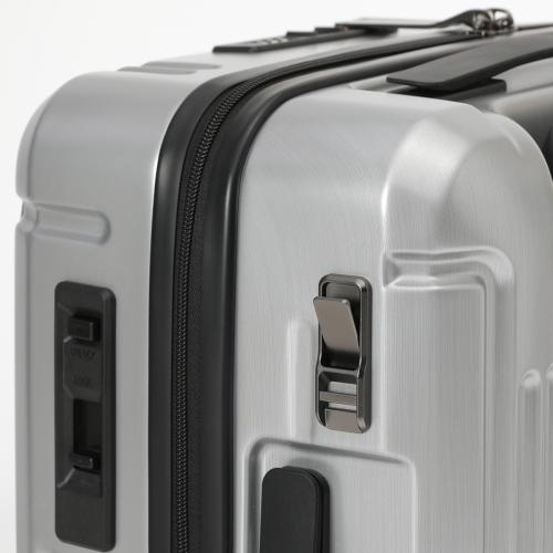 左:キャスターストッパー用スライドスイッチ 右:コンビニフック