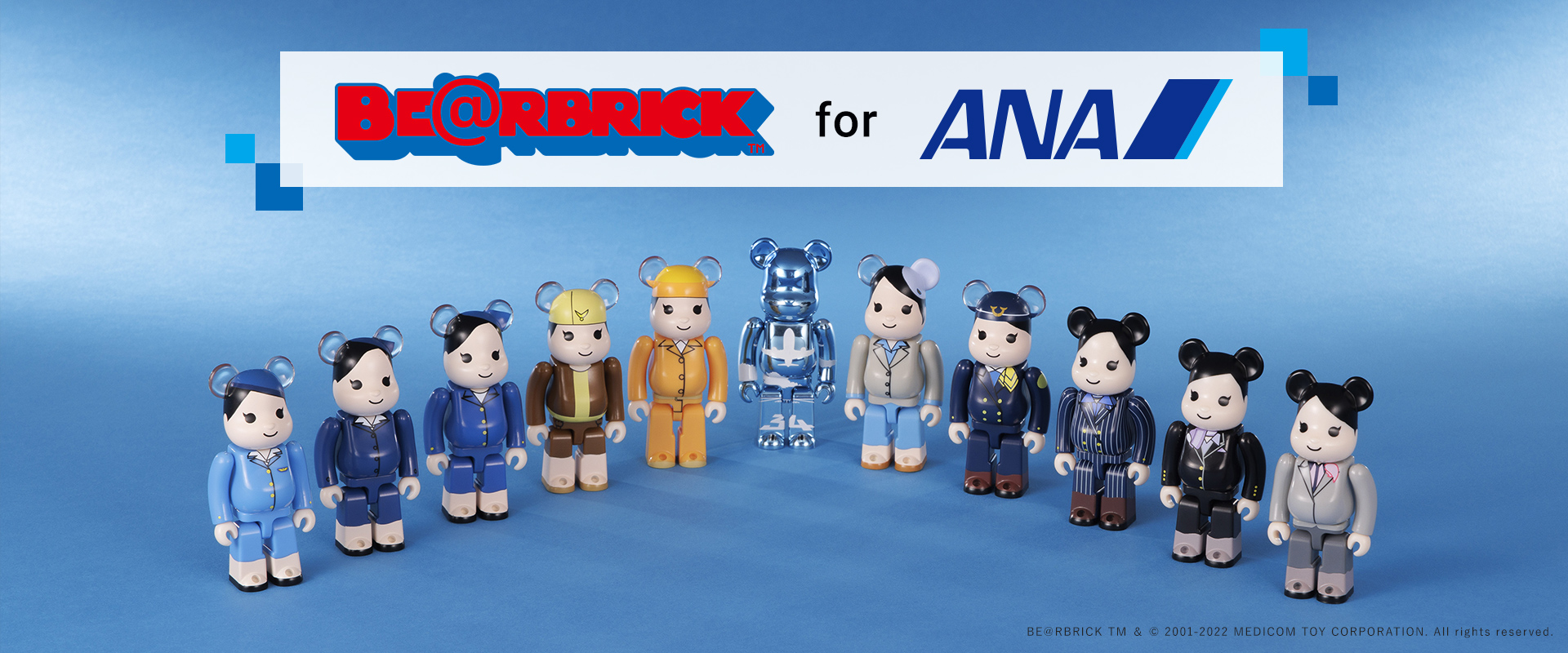 BE@RBRICK for ANA BE＠RBRICK TM ＆ © 2001-2022 MEDICOM TOY CORPORATION. All rights reserved.