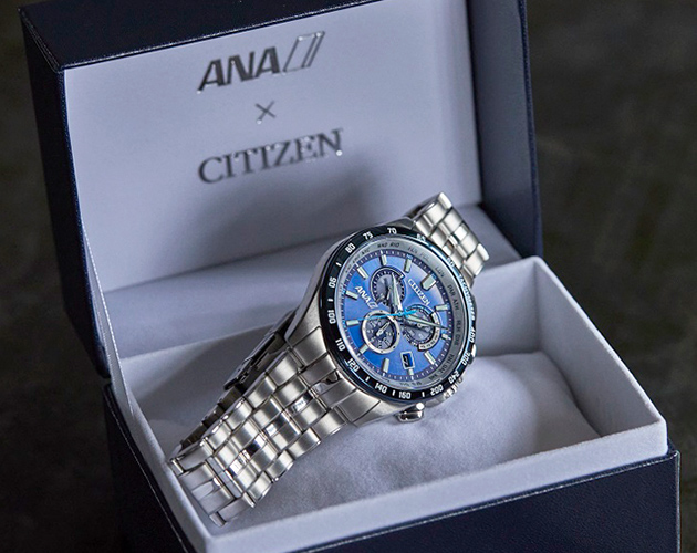 未使用品 ANA全日空 機内限定販売 電波腕時計 - 時計