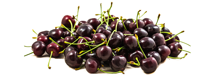 Dark sweet cherries